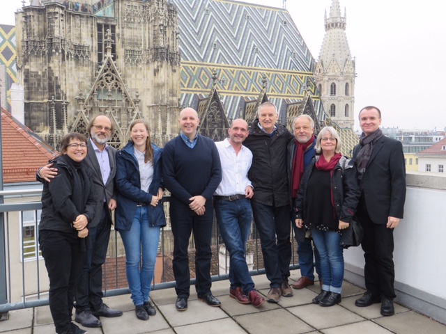 Gruppenbild vor dem Stephansdom in Wien 2016